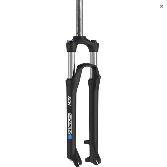 SUSPENSION FORK 27.5, Threadless, XCM32 LO, 1 1/8. 9mm Drop Outs. Disc ONLY. 100mm Travel, GLOSS BLACK