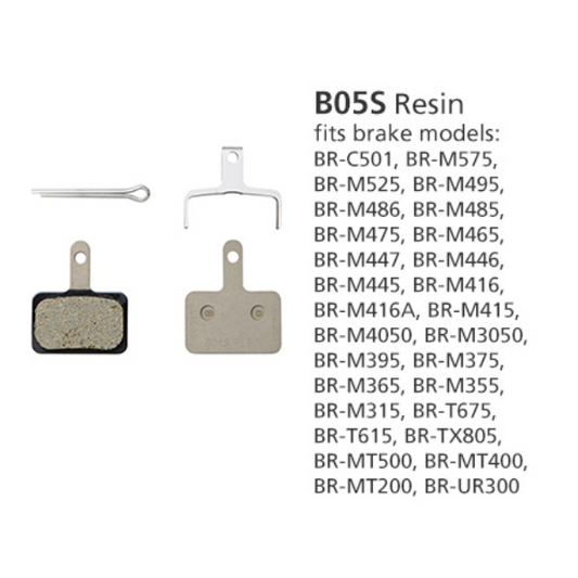 BR-MT400 resin pads & spring B05S-RX
