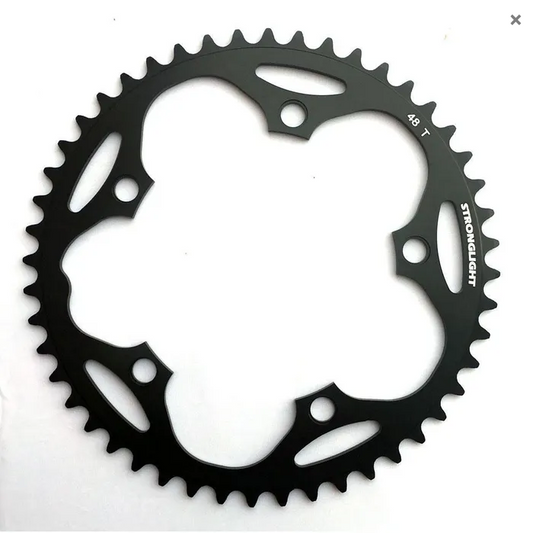 ROAD CHAINRING, STANDARD TYPE S - 5083 BLACK, 9/10 speed, 130 BCD Outer. 39T, 5 arms (Copy)