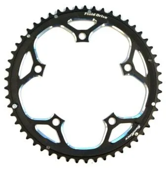 CHAIN RING 53T x 130 BCD, For 10 Speed, Alloy, BLACK