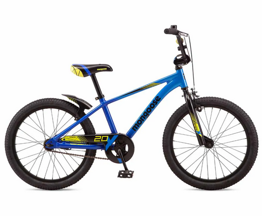 Mongoose Racer X 20" Kids Bike Blue