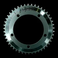 CHAIN RING 46T x 130 BCD for Single Speed, Alloy, SILVER 1/2 x 3/32