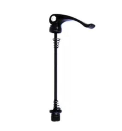 SKEWER Front, 128mm, Q/R, Cr-mo Axle Alloy Lever, BLACK