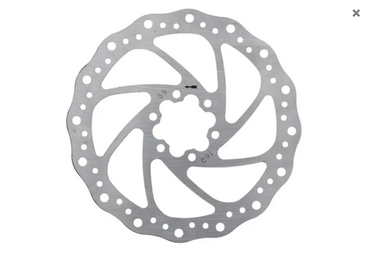 BRAKCO DISC ROTOR 140mm, Includes bolts, Wave design