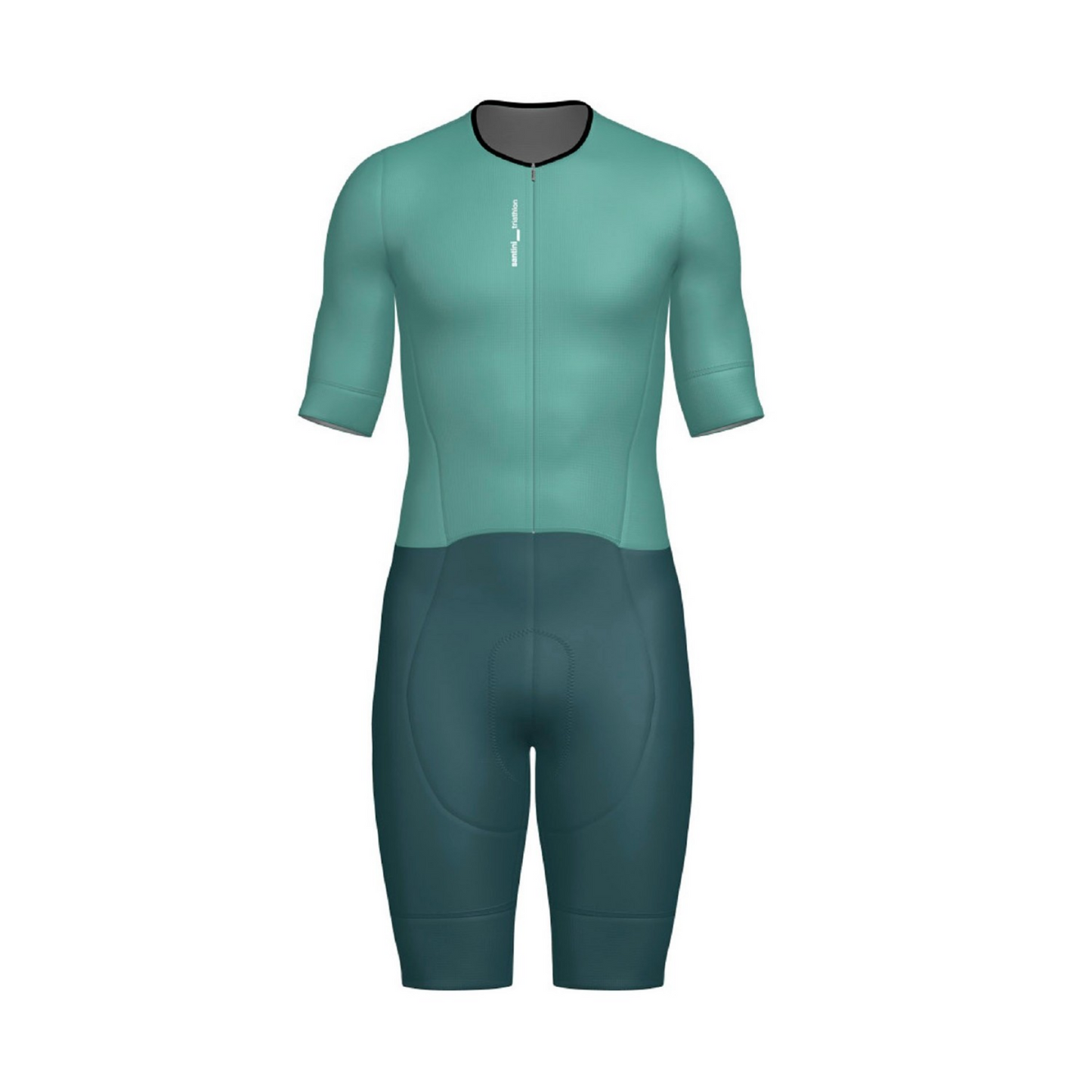 SMS LEAF 26 WOMENS SHORT SLEEVE TRISUIT - AQUA - XSMALL