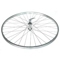 WHEEL - 700c JETSET S/W Alloy Rim , Allor Q/R Joytech Hub, Mach 1 Spokes, FRONT. ALL SILVER