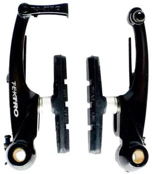 Tektro V Brake, 102mm Arms, melt forged Alloy Arms, Linear Spring Design, BLACK (for one wheel)