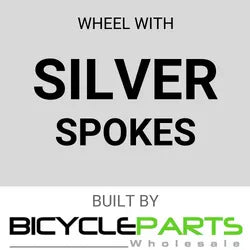 WHEEL - 26" Velocity Blunt SL D/w 36H A/v D/s Silver Rim, FRONT Q/R (100mm OLD) 6 Bolt Disc Sealed Novatec Black Hub, Mach1 SILVER Spokes