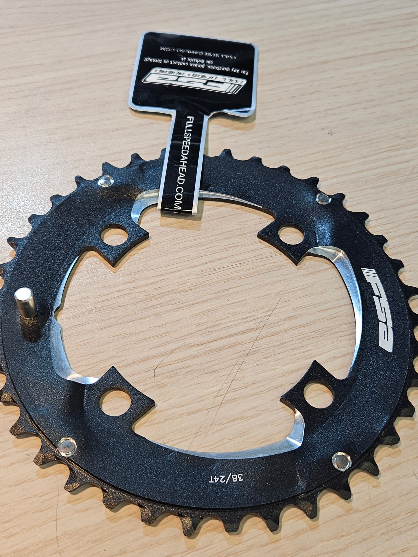 FSA Chainring, V-Drive/Comet MTB, 38T, 4 x 96mm BCD, M-11, Black (WB387)