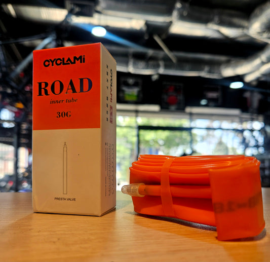 CYCLAMI Road Inner Tube TPU Tube 30g Ultralight 700C FV 65mm Road Bike 700C/28