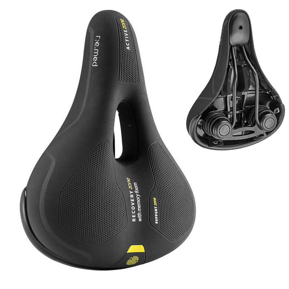Wide Seat Saddle Shockproof - Comfortable - Memory Foam