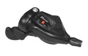 Dual shifter lever with cable 1600 mm. 3 speed set left side only , black