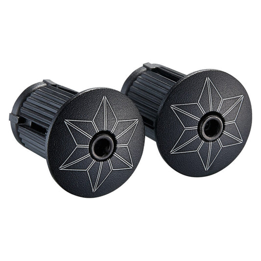 Supacaz Star Plugz Anodized Black