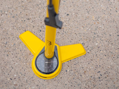 BBB Airsteel Floor Pump Yellow