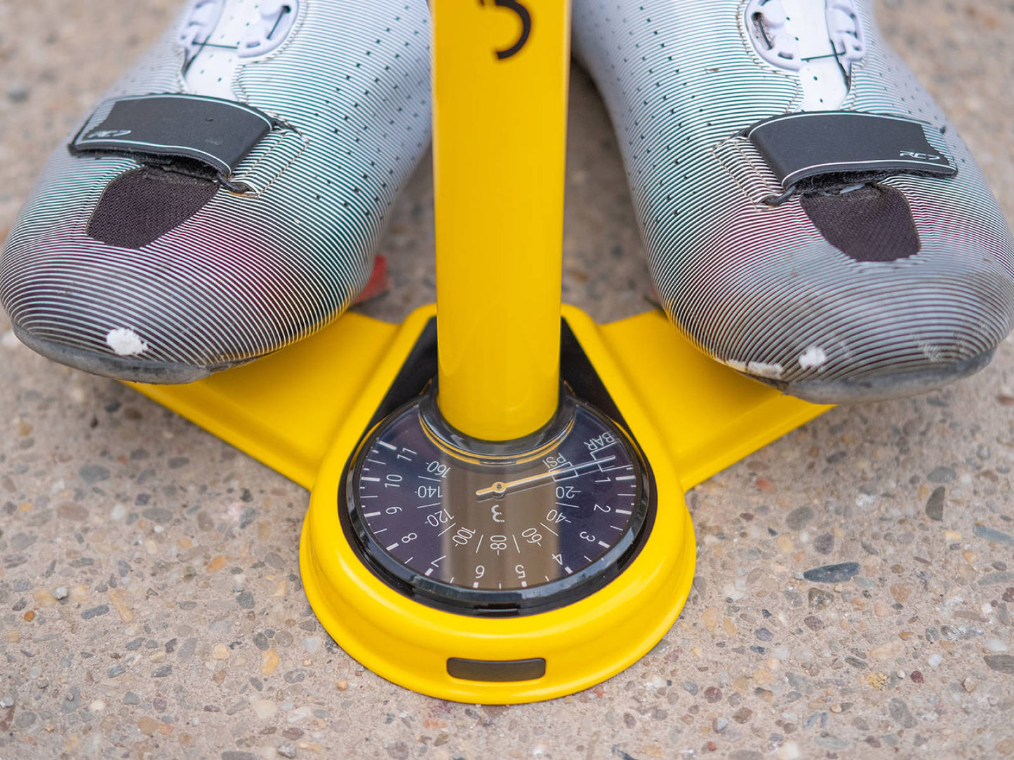 BBB Airsteel Floor Pump Yellow