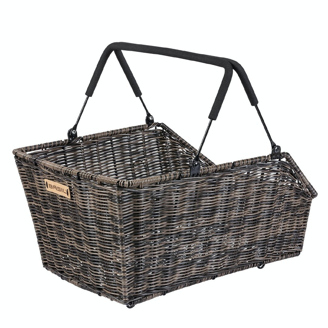 Basil Cento rear Basket MIK RATTEN LOOK