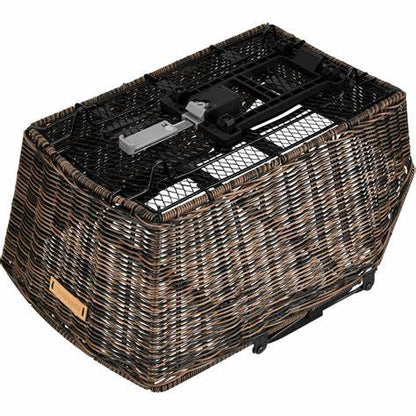 Basil Cento rear Basket MIK RATTEN LOOK
