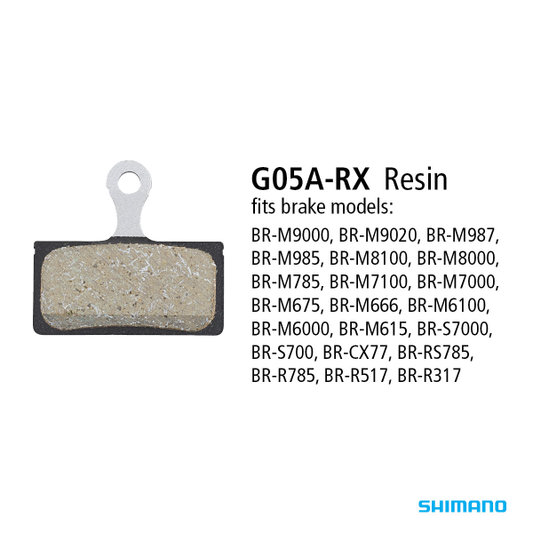 Shimano BR-M9000 RESIN PAD & SPRING G05A-RX pair