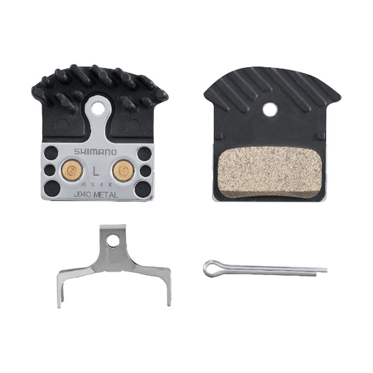 SHIMANO DISC BRAKE PAD METAL WITH FIN J04C-MF 1 PAIR