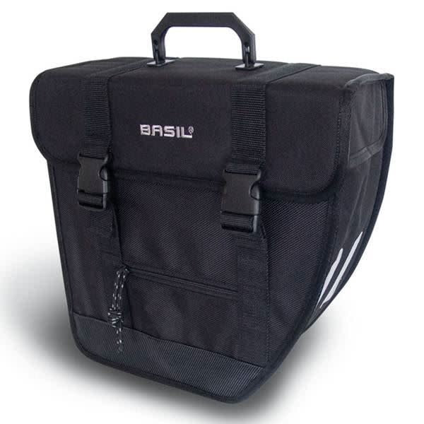 basil tour single left side water repellent - black 17lt
