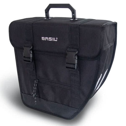 basil tour single left side water repellent - black 17lt