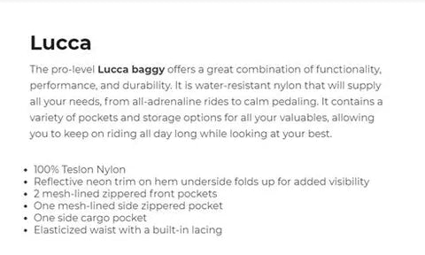 Mens Pro Baggy without Liner FUNKIER Lucca BLACK