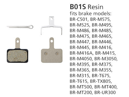 Shimano BR-MT400 disc brake pads B01S
